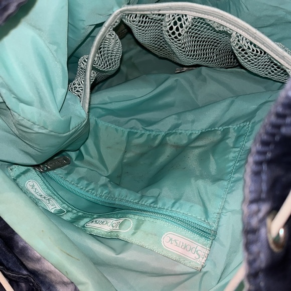 LeSportsac Navy Blue Tie Dye Backpack - Picture 2 of 4